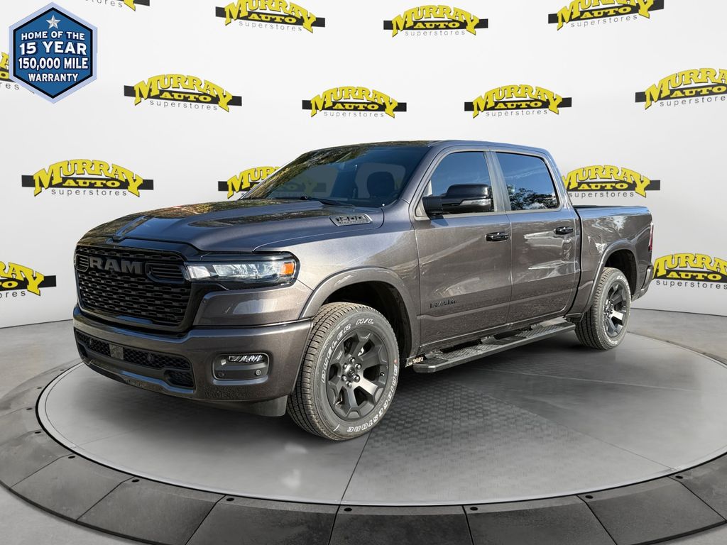 Gray (Granite Crystal Metallic Clearcoat) 2026 RAM 1500 Pickup Truck Four-Wheel Drive 8-Speed Automatic