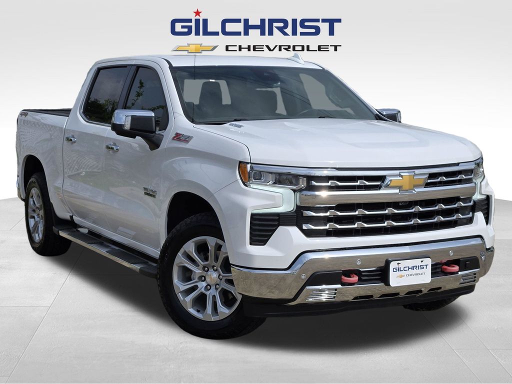 Summit White 2025 Chevrolet Silverado 1500 Pickup Truck Four-Wheel Drive Automatic