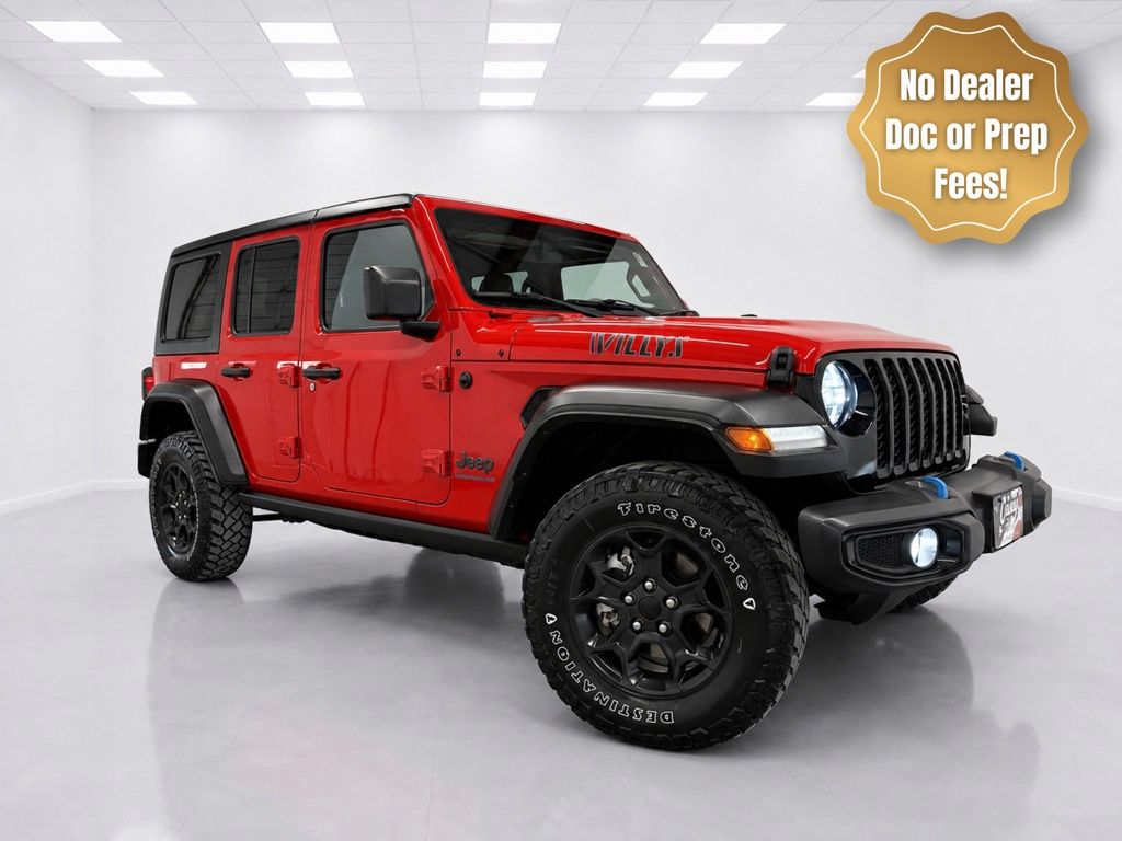 Firecracker Red Clearcoat 2023 Jeep Wrangler 4xe SUV / Crossover Four-Wheel Drive 8-Speed Automatic