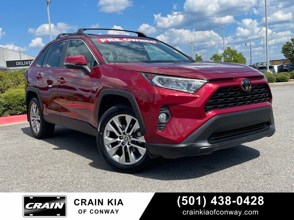 Red (Ruby Flare Pearl) 2021 Toyota RAV4 SUV / Crossover Front-Wheel Drive 8-Speed Automatic