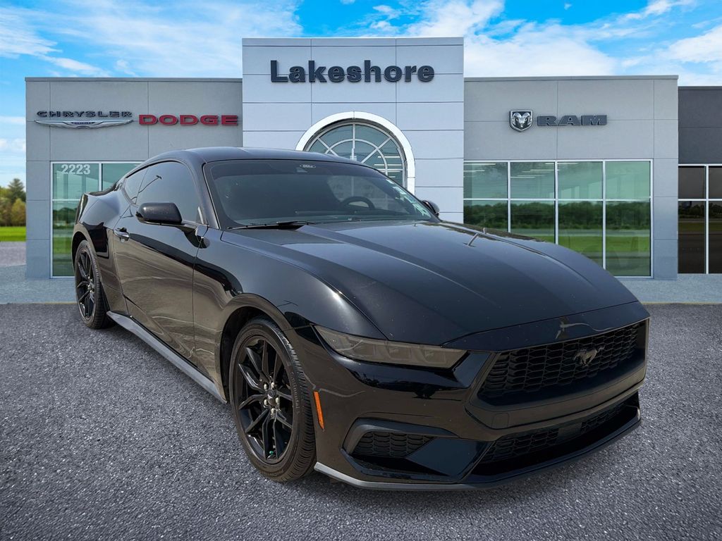 Shadow Black 2025 Ford Mustang Coupe Rear-Wheel Drive Automatic