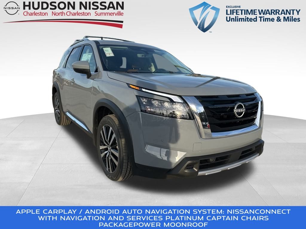 2025 Boulder Gray Pearl Nissan Pathfinder Platinum SUV