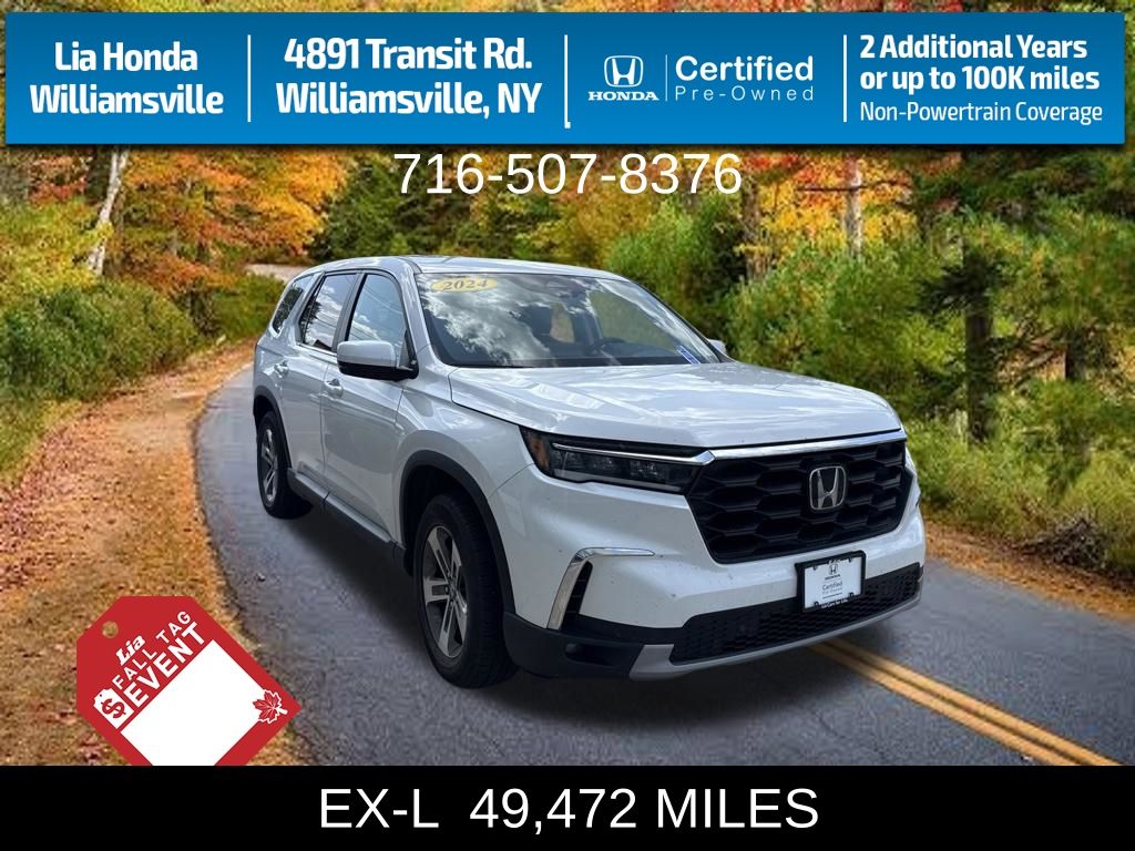 2024 Honda Pilot EX-L AWD with Captains Chairs