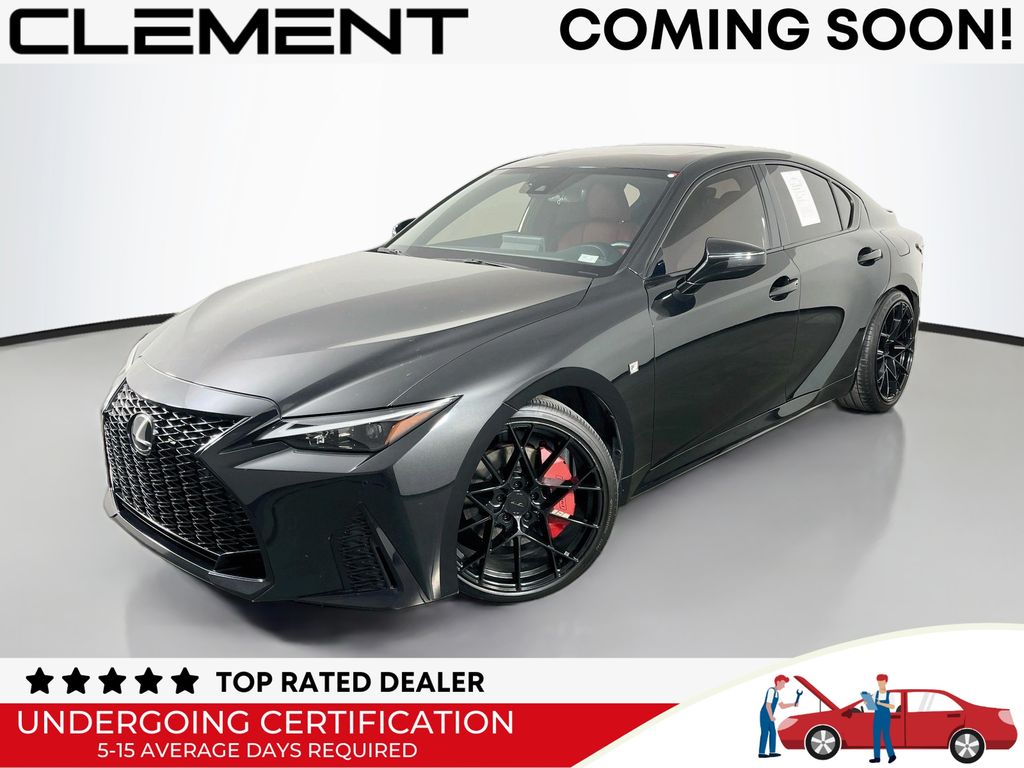 Black (Caviar) 2023 Lexus IS Sedan Rear-Wheel Drive 8-Speed Automatic