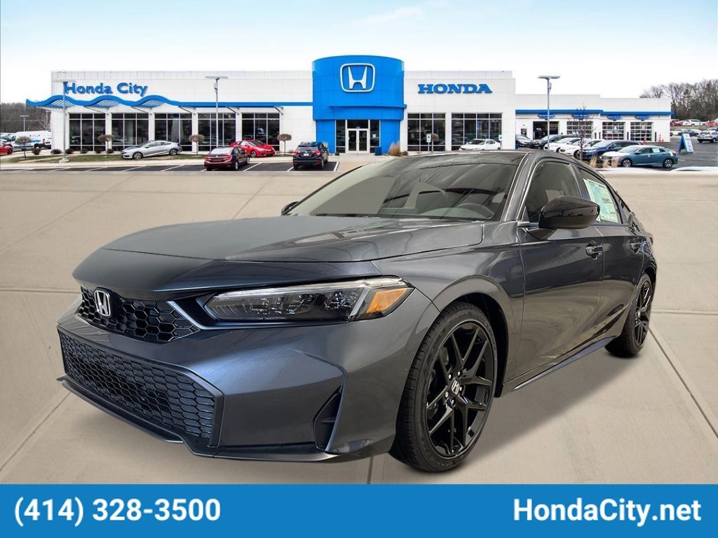 METEORITE GRAY 2026 Honda Civic Hatchback Hatchback Front-Wheel Drive Continuously Variable Transmission