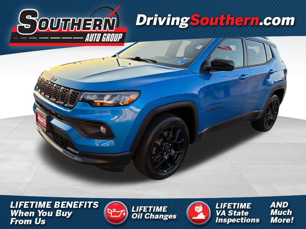 Hydro Blue Pearlcoat 2025 Jeep Compass SUV / Crossover Four-Wheel Drive 8-Speed Automatic