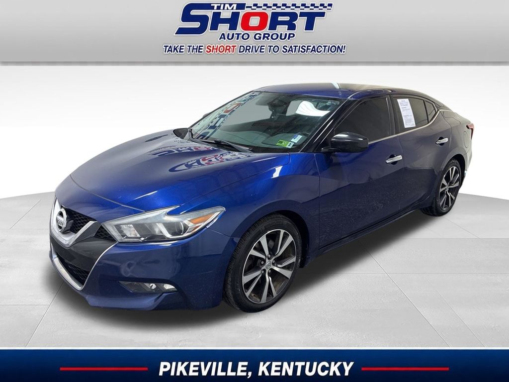 Deep Blue Pearl 2017 Nissan Maxima S FWD Sedan Front-Wheel Drive Continuously Variable Transmission