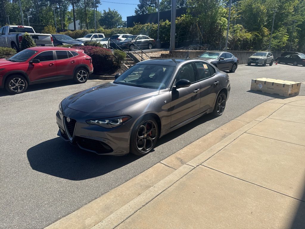 Vesuvio Gray Metallic 2024 Alfa Romeo Giulia Ti AWD Sedan All-Wheel Drive 8-Speed Automatic