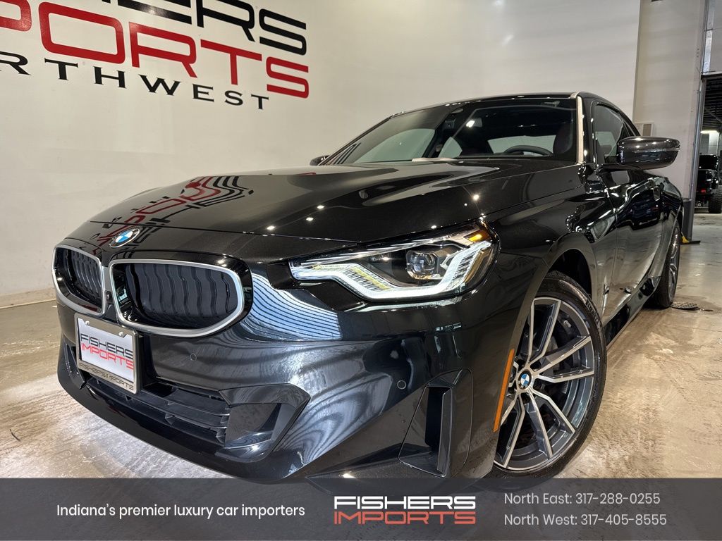 Black Sapphire Metallic 2025 BMW 2 Series Coupe All-Wheel Drive 8-Speed Automatic