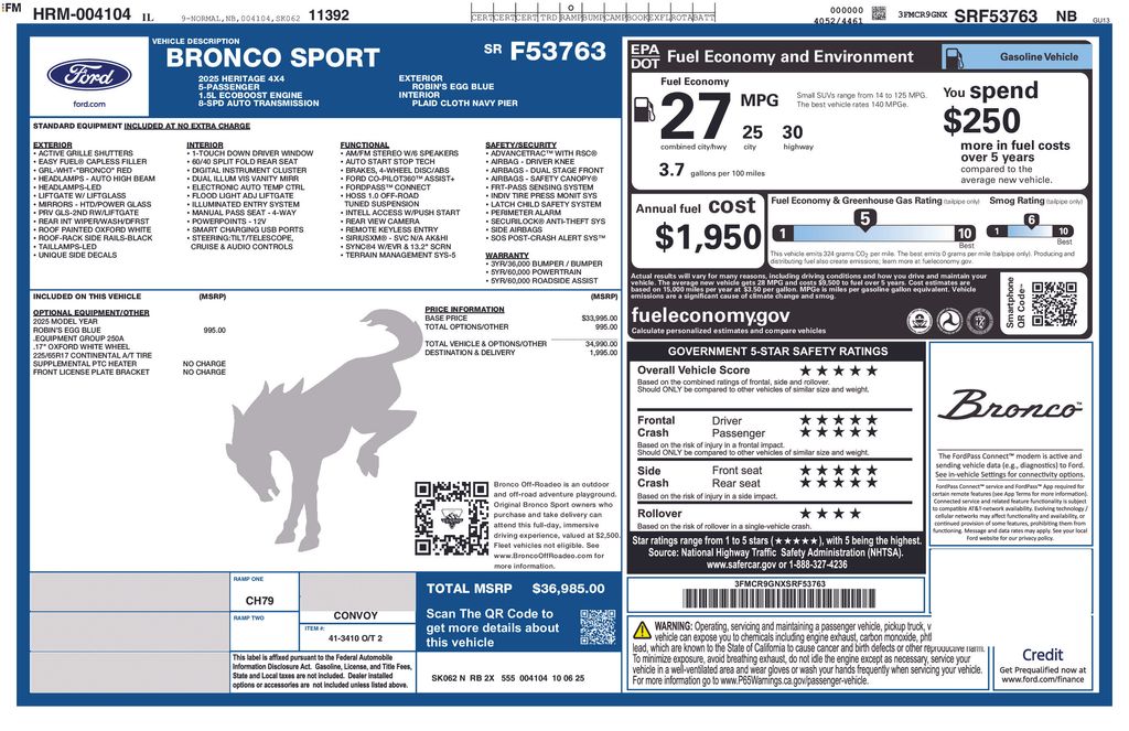 New 2025 Blue Ford Heritage image 5