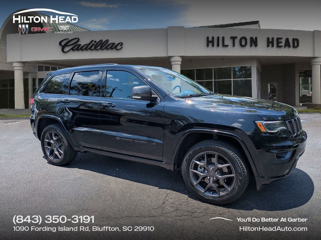 Diamond Black Crystal Pearlcoat 2021 Jeep Grand Cherokee SUV / Crossover Four-Wheel Drive 8-Speed Automatic