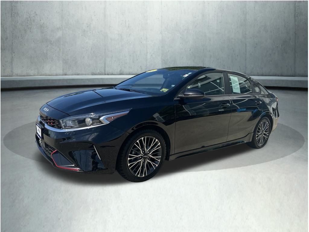 Aurora Black Pearl 2024 Kia Forte Sedan Front-Wheel Drive Continuously Variable Transmission
