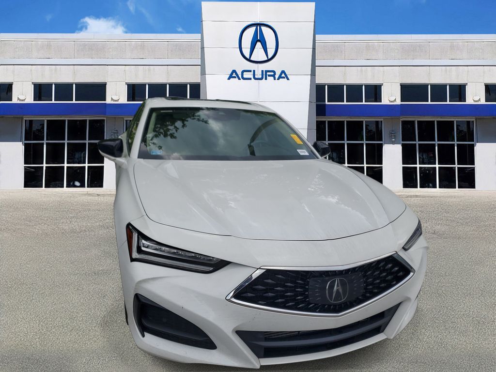 White 2023 Acura TLX Sedan Front-Wheel Drive Automatic