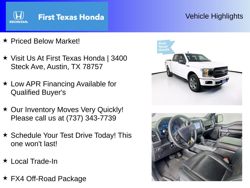 Used Car 2019 Ford F-150  Xlt For Sale Under $30,000 In Austin, Texas