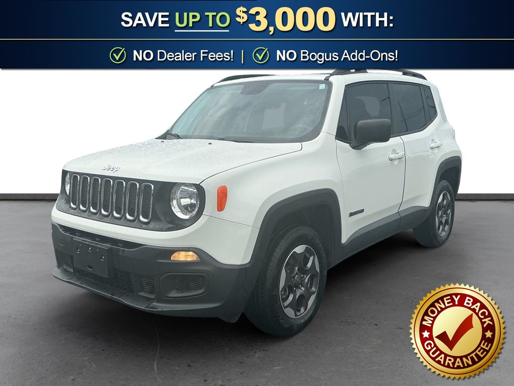 Alpine White 2017 Jeep Renegade SUV / Crossover Four-Wheel Drive 9-Speed Automatic