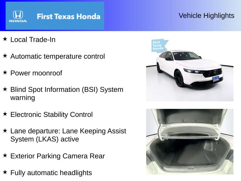 Used Car 2025 Honda Accord  Se For Sale Under $30,000 In Austin, Texas