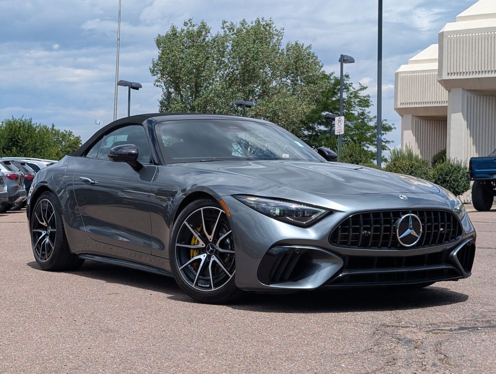 Selenite Gray Metallic 2022 Mercedes-Benz SL-Class Convertible All-Wheel Drive 9-Speed Automatic
