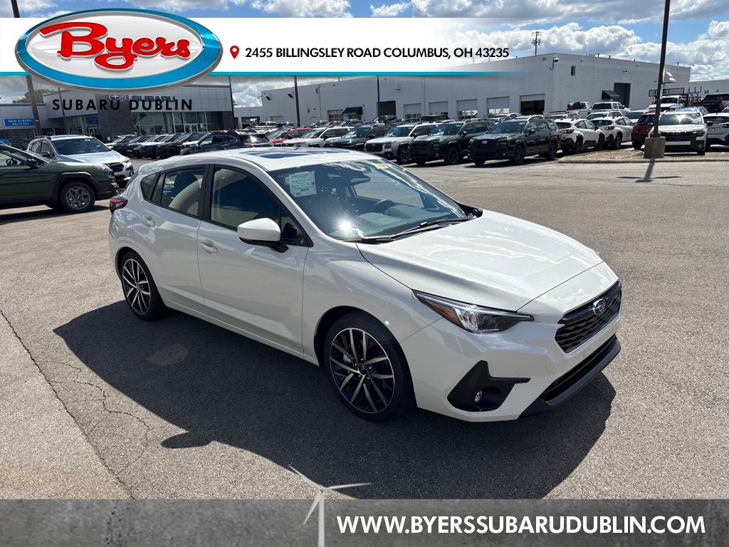 Crystal White Pearl 2026 Subaru Impreza Wagon All-Wheel Drive Continuously Variable Transmission
