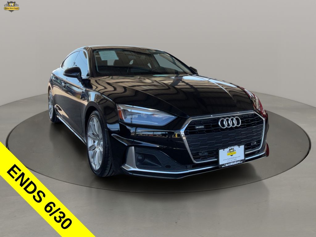 Mythos Black Metallic 2022 Audi A5 Sportback Sedan All-Wheel Drive 7-Speed Automatic