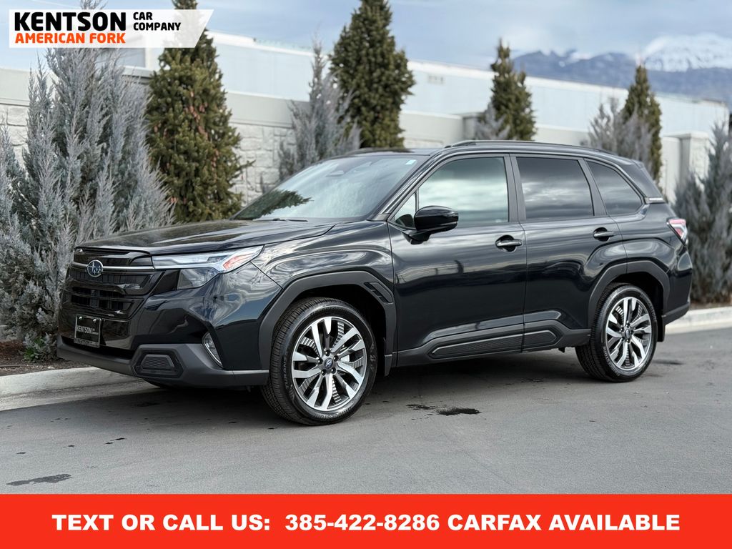 Crystal Black Silica 2025 Subaru Forester Touring Crossover AWD SUV / Crossover All-Wheel Drive Continuously Variable Transmission