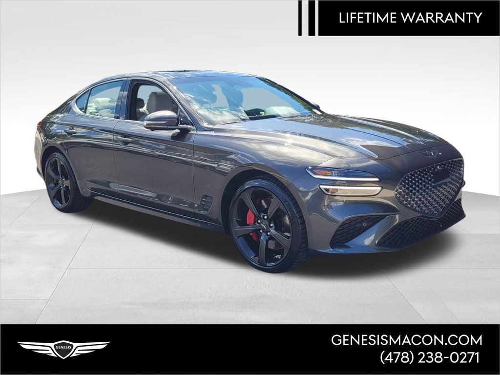 Makalu Gray 2026 Genesis G70 3.3T Sport Prestige RWD Sedan Rear-Wheel Drive 8-Speed Automatic