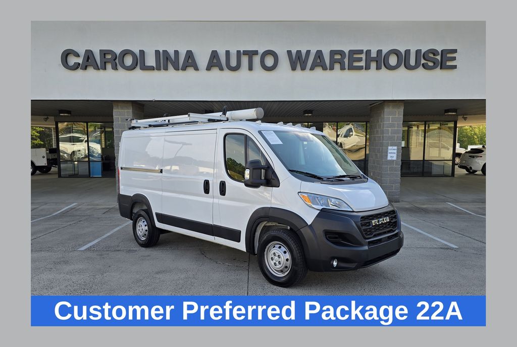 Bright White Clearcoat 2023 RAM ProMaster 2500 136 Low Roof Cargo Van FWD Van Front-Wheel Drive 9-Speed Automatic