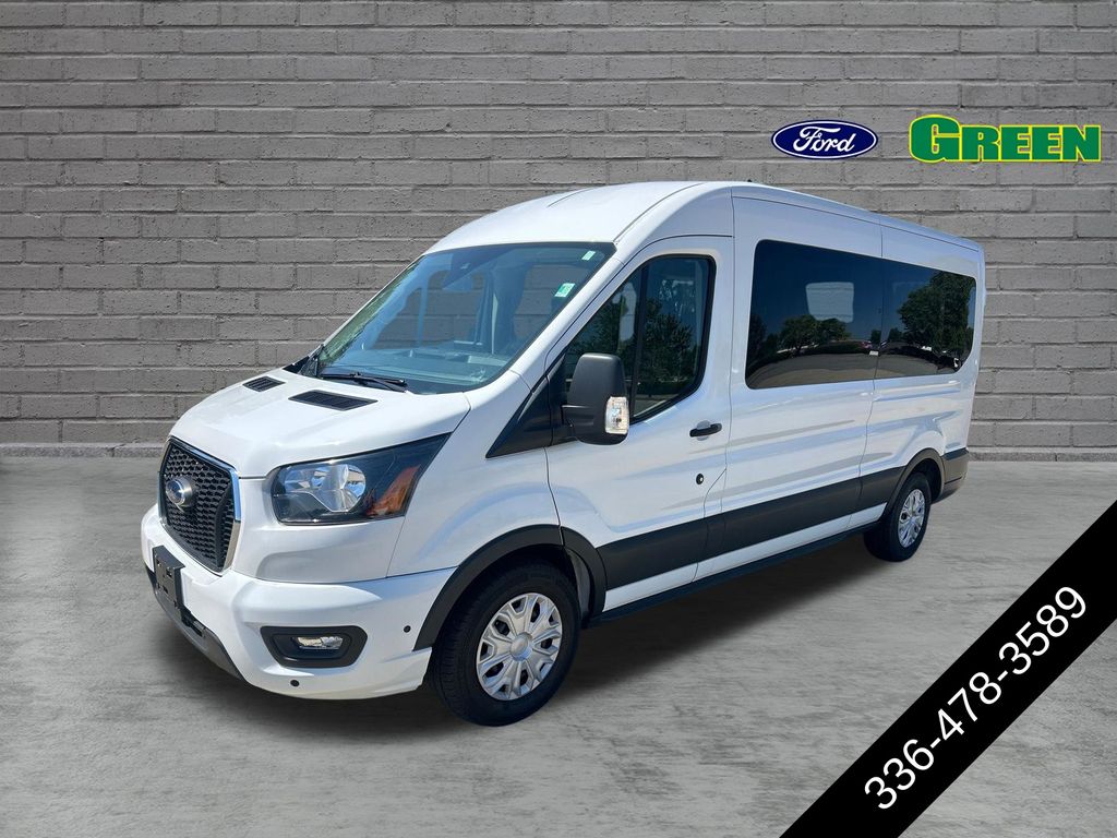 Oxford White 2025 Ford Transit Passenger Van Rear-Wheel Drive