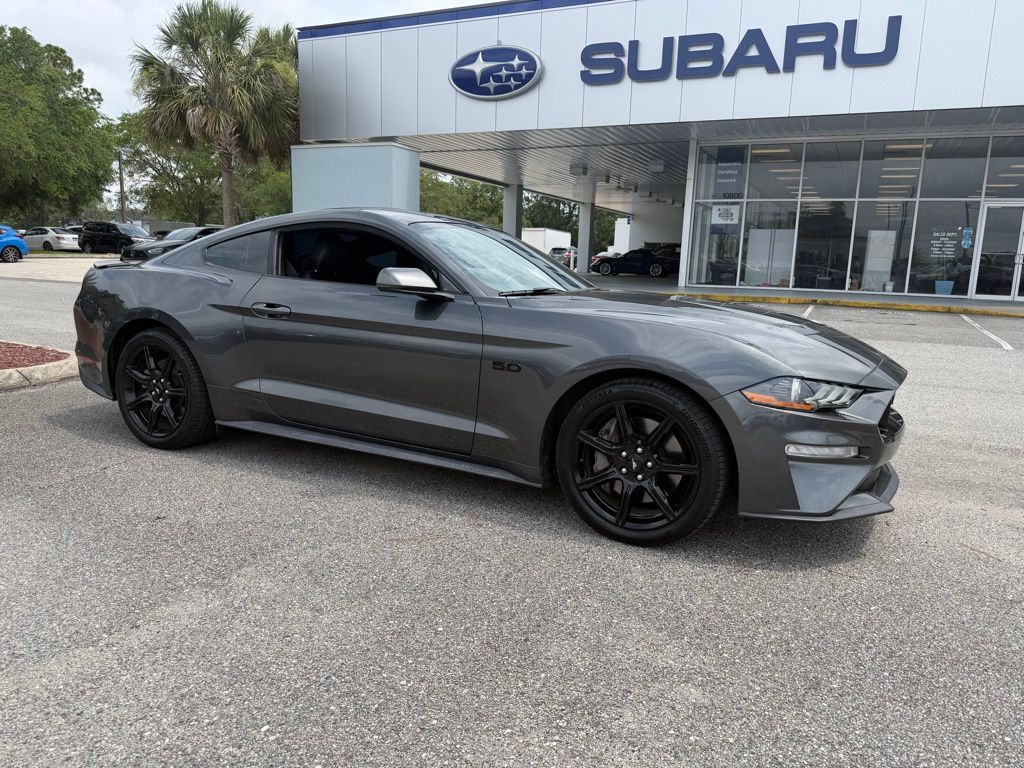 Gray (Magnetic) 2019 Ford Mustang GT Premium Coupe RWD Coupe Rear-Wheel Drive Automatic