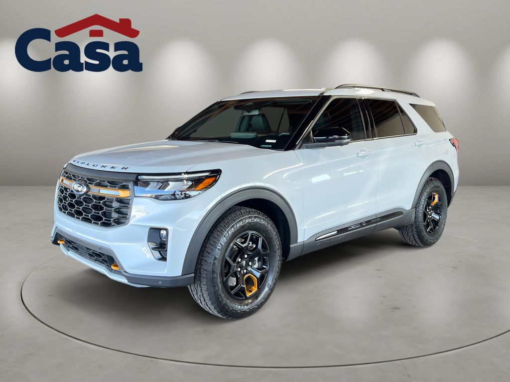 White Metallic 2026 Ford Explorer SUV / Crossover All-Wheel Drive Automatic