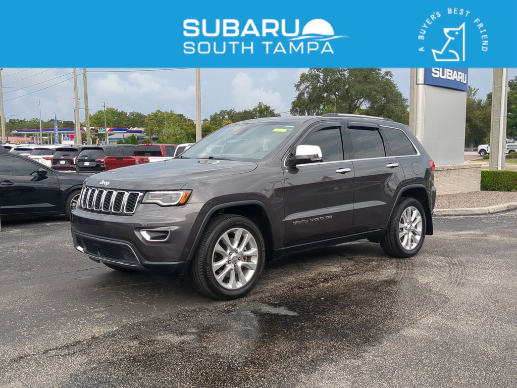 Gray (Granite Crystal Metallic Clearcoat) 2017 Jeep Grand Cherokee SUV / Crossover Four-Wheel Drive 8-Speed Automatic