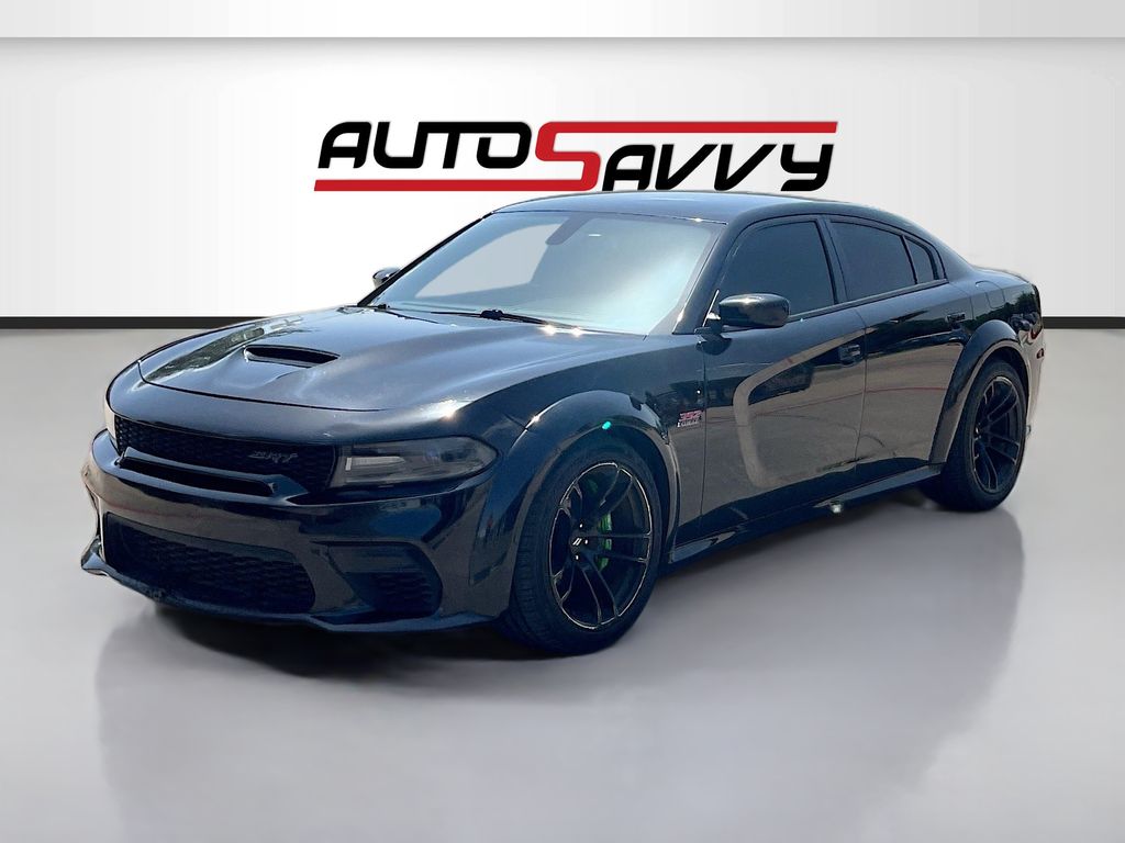 Used 2021 Black Dodge R/T Scat Pack Widebody image 3