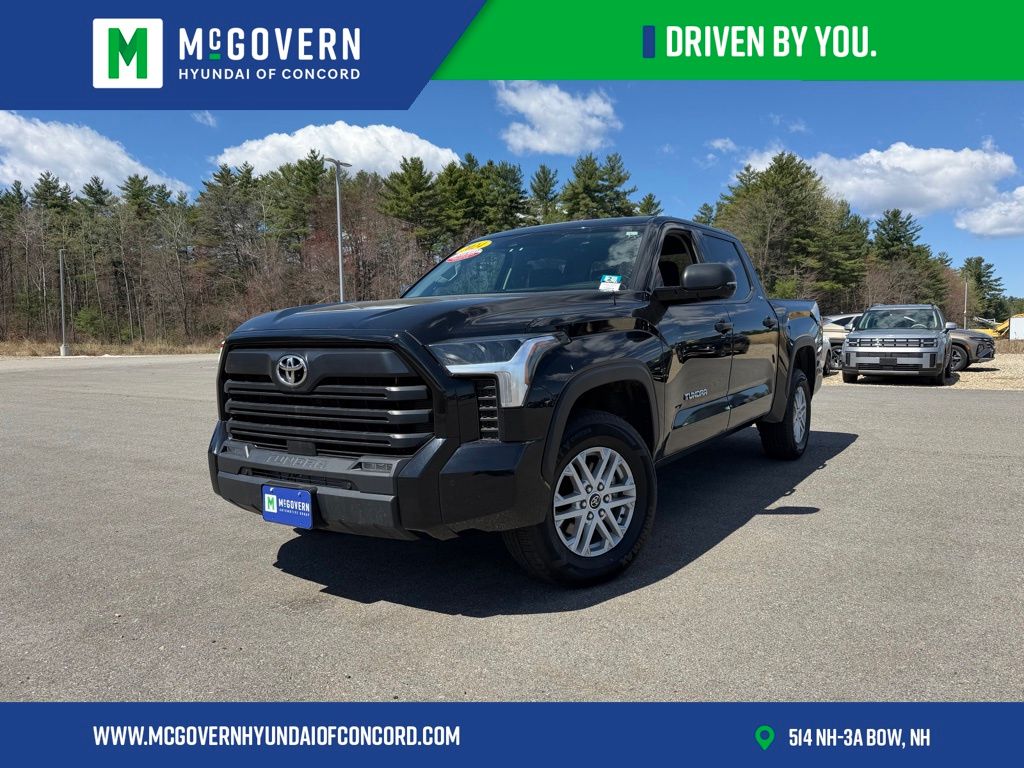 Midnight Black Metallic 2024 Toyota Tundra Pickup Truck Four-Wheel Drive Automatic