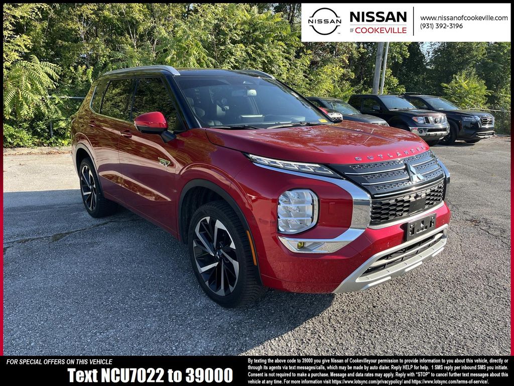 Red 2023 Mitsubishi Outlander Hybrid Plug-in SUV / Crossover All-Wheel Drive 1-Speed Automatic
