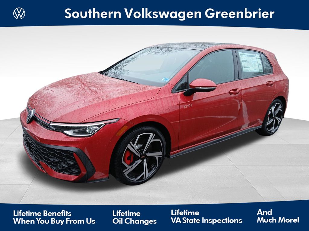Red Metallic 2026 Volkswagen Golf GTI Hatchback Front-Wheel Drive 7-Speed Dual Clutch