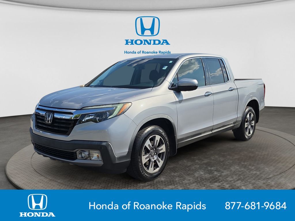 Silver 2017 Honda Ridgeline Pickup Truck All-Wheel Drive 6-Speed Automatic