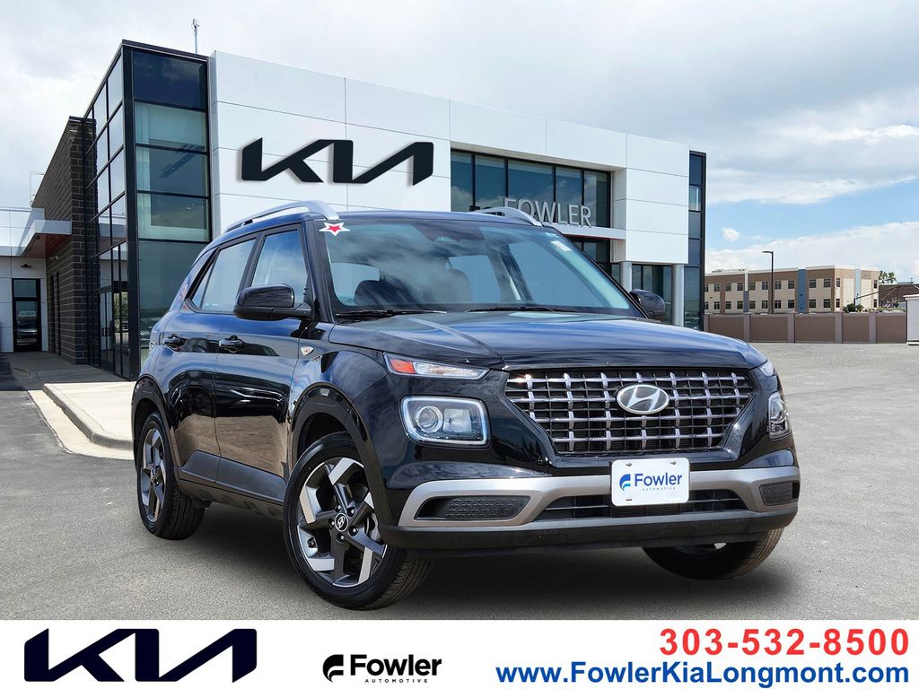 Onyx Black 2023 Hyundai Venue SEL FWD SUV / Crossover Front-Wheel Drive Continuously Variable Transmission