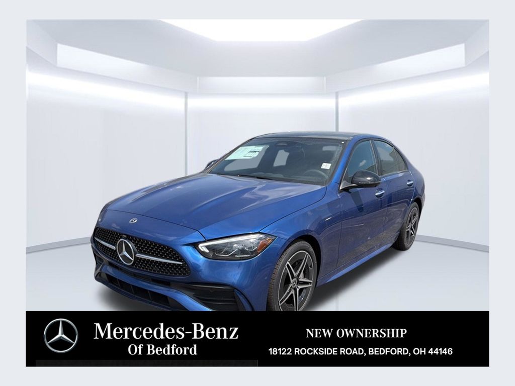 Starling Blue Metallic 2026 Mercedes-Benz C-Class Sedan All-Wheel Drive 9-Speed Automatic