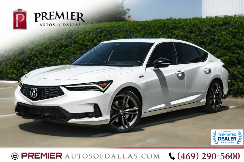Platinum White Pearl 2023 Acura Integra Sedan Front-Wheel Drive Continuously Variable Transmission