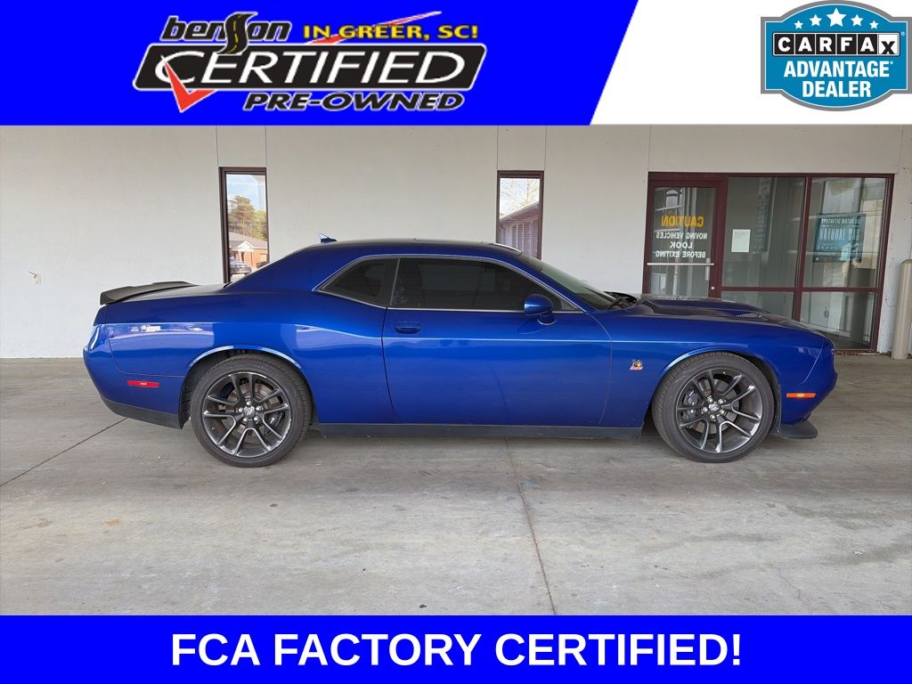 Indigo Blue 2021 Dodge Challenger R/T Scat Pack RWD Coupe Rear-Wheel Drive 8-Speed Automatic