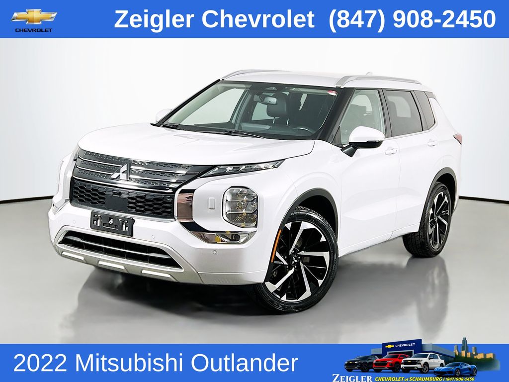 Diamond White 2022 Mitsubishi Outlander SUV / Crossover All-Wheel Drive Continuously Variable Transmission