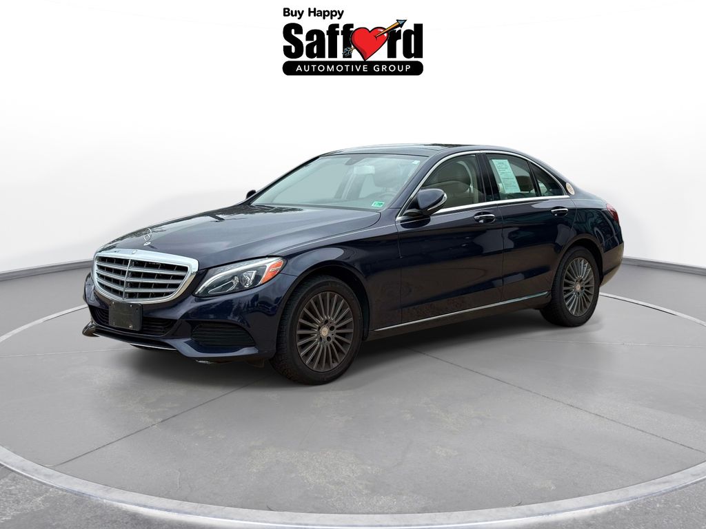 Blue 2015 Mercedes-Benz C-Class Sedan All-Wheel Drive 7-Speed Automatic