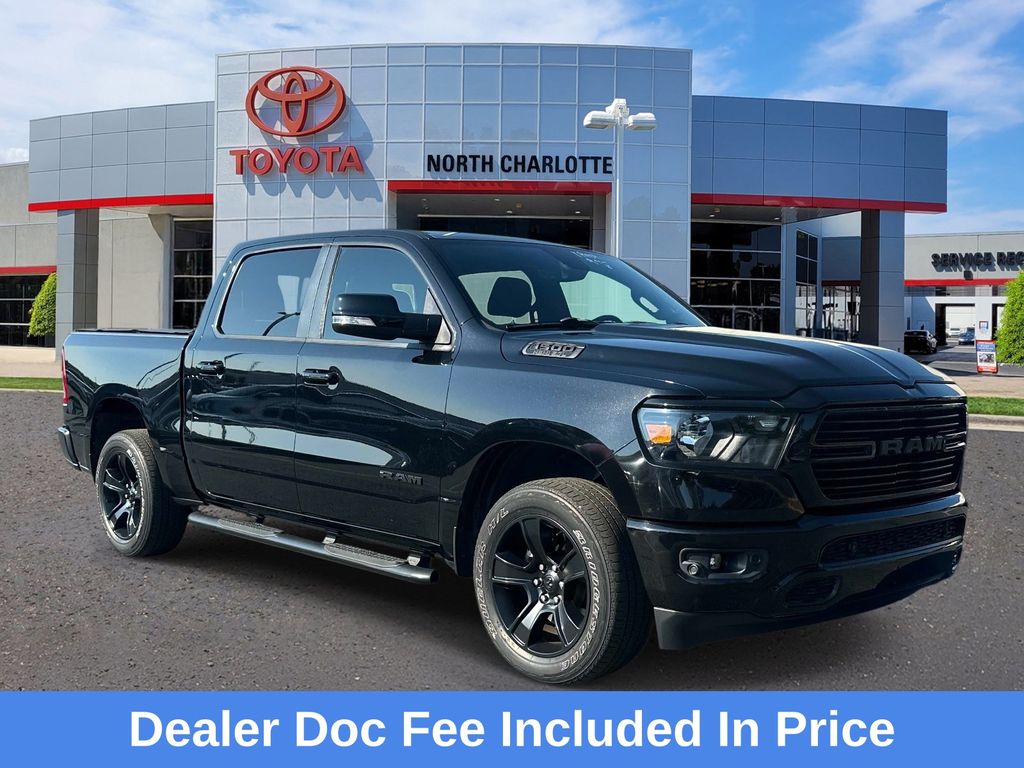 Diamond Black Crystal Pearlcoat 2021 RAM 1500 Pickup Truck Four-Wheel Drive 8-Speed Automatic
