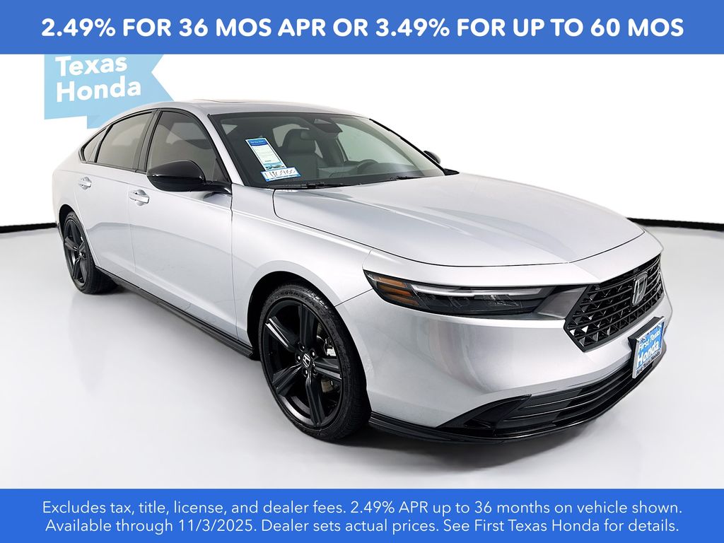New Car 2025 Honda Accord Hybrid  Sport-l For Sale Under $35,000 In Austin, Texas