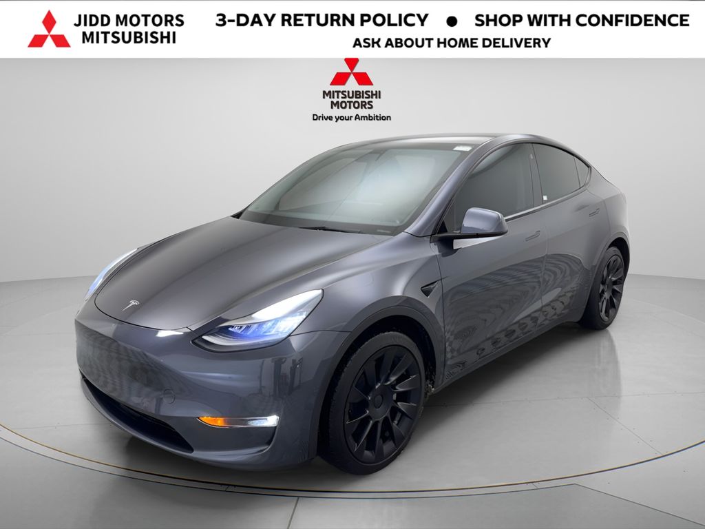 Gray 2021 Tesla Model Y Long Range AWD SUV / Crossover All-Wheel Drive 1-Speed Automatic