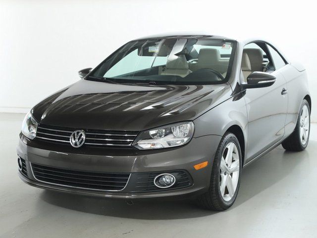Black Oak Brown Metallic 2012 Volkswagen Eos Convertible Front-Wheel Drive 6-Speed Dual Clutch