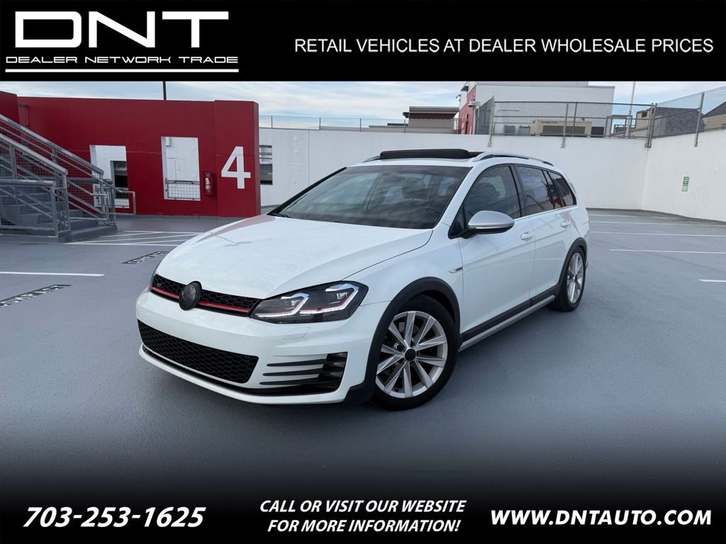 White 2017 Volkswagen Golf Alltrack Wagon All-Wheel Drive 6-Speed Dual Clutch