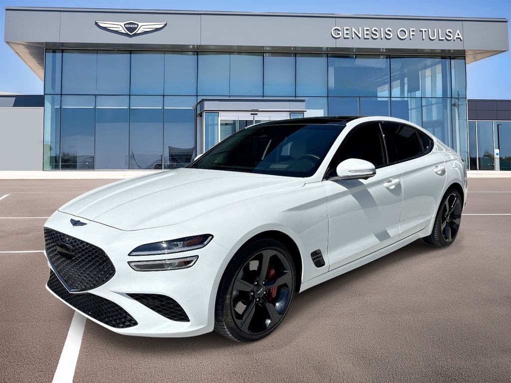 Uyuni White 2026 Genesis G70 3.3T Sport Prestige RWD Sedan Rear-Wheel Drive 8-Speed Automatic