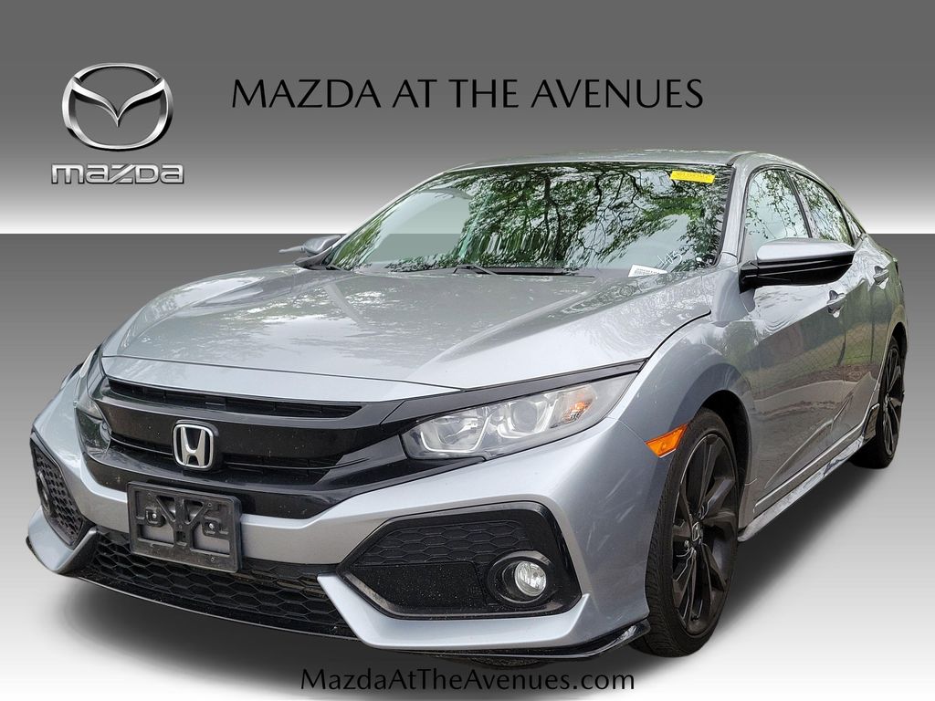 Lunar Silver Metallic 2019 Honda Civic Hatchback Sport FWD Hatchback Front-Wheel Drive Continuously Variable Transmission