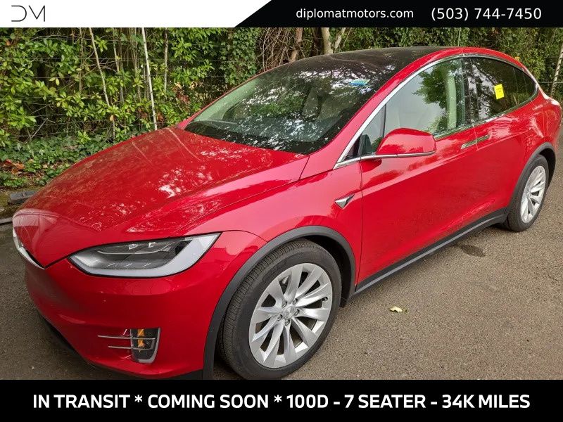 Red Multi-Coat 2018 Tesla Model X SUV / Crossover 1-Speed Automatic