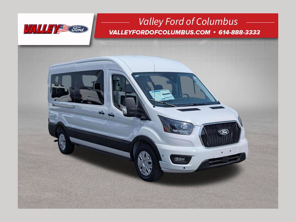 Oxford White 2026 Ford Transit Passenger Van Rear-Wheel Drive 